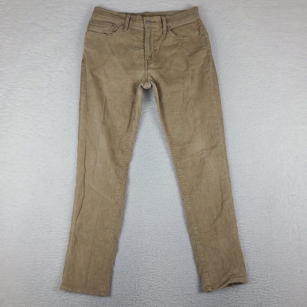 Levi's 511 Corduroy Pants Mens 32x30 Beige Tan Slim Fit Chino Khakis *